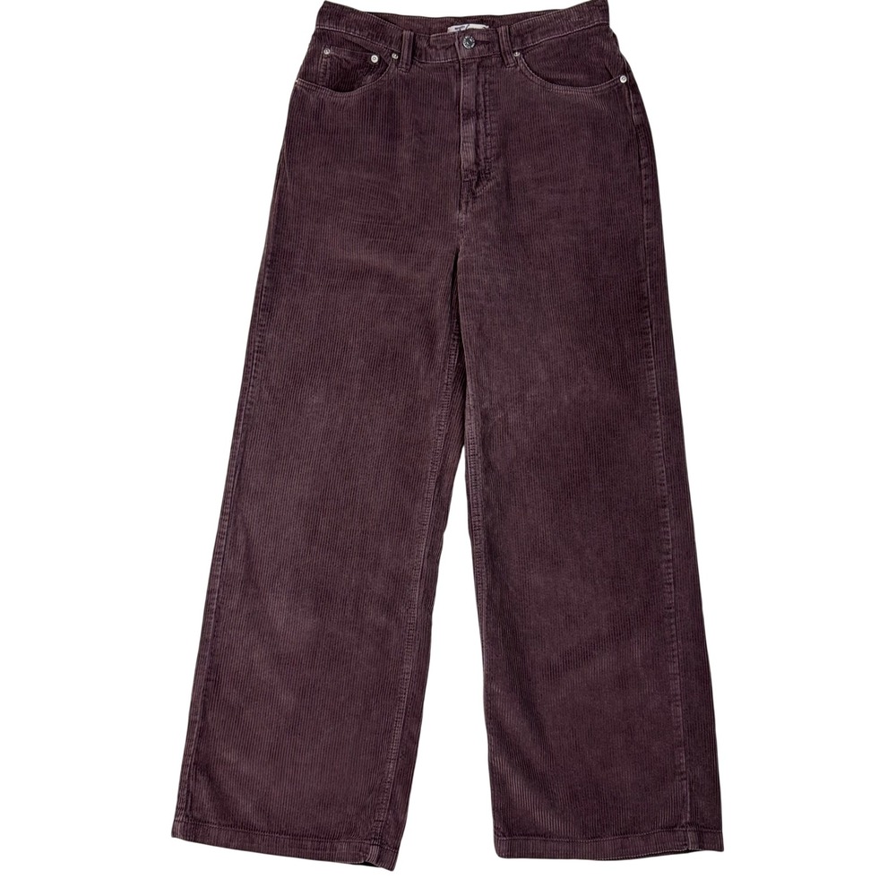 BDG High & Wide Leg Corduroy Pants Womens 29 Dark Brown Retro Boho Skater Y2K
